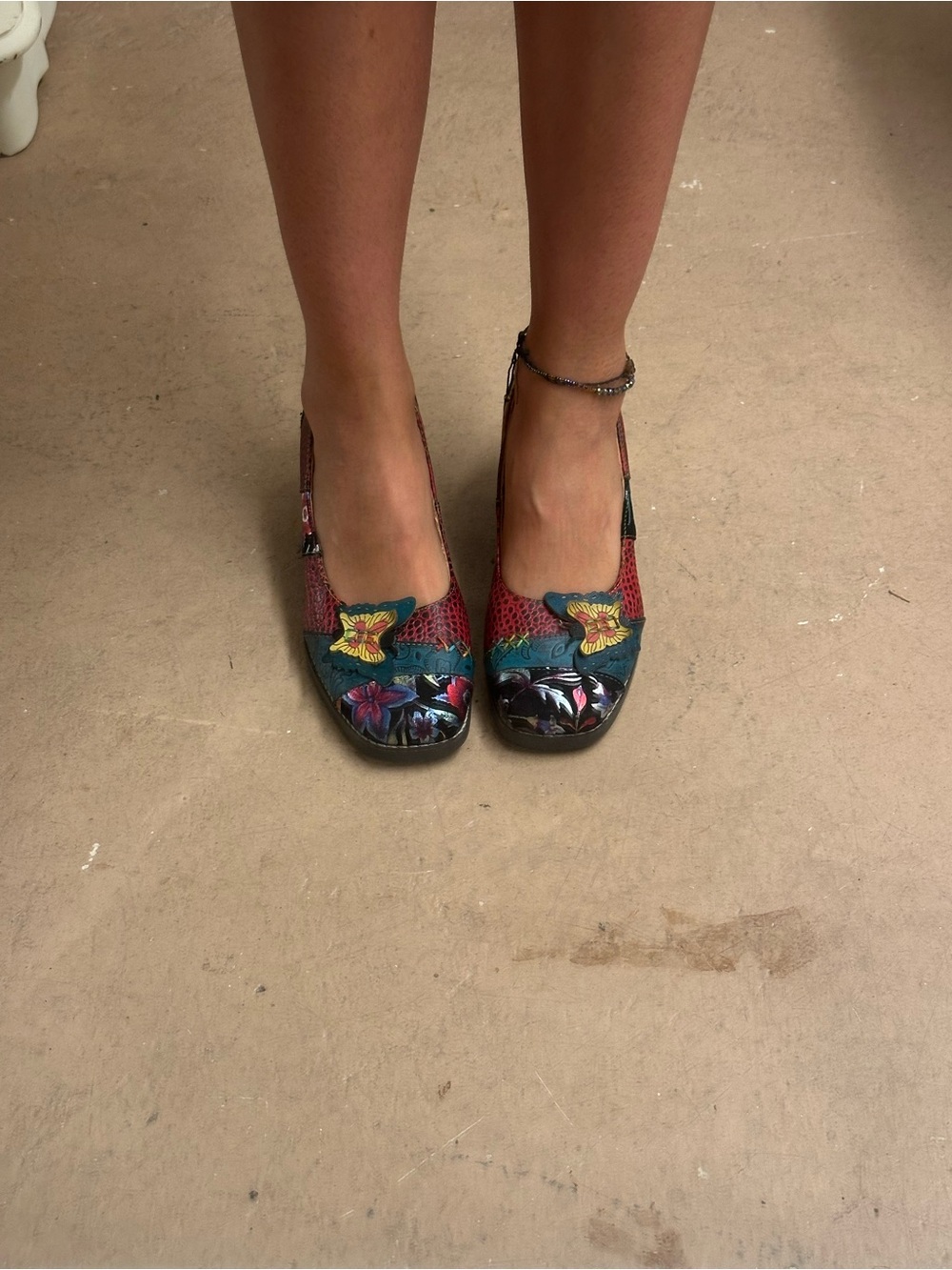 Floral Embroidered Italian Women’s Heels